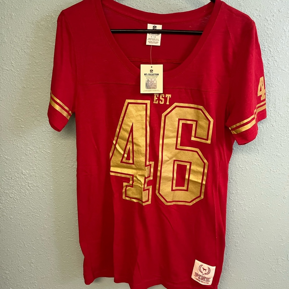 PINK 49ers Tee Sz L